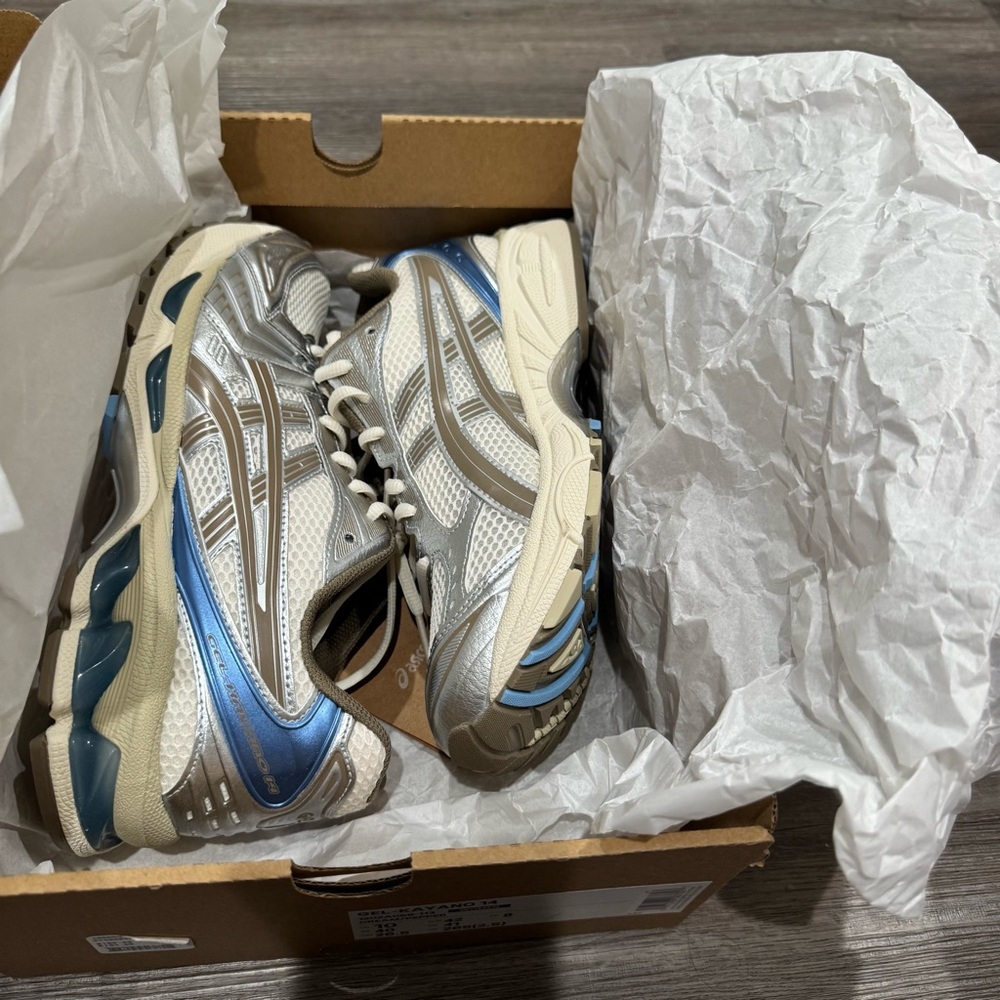 ASICS Gel-Kayano 14 Cream Pepper Athletic Running Sneakers - Picture 11 of 13